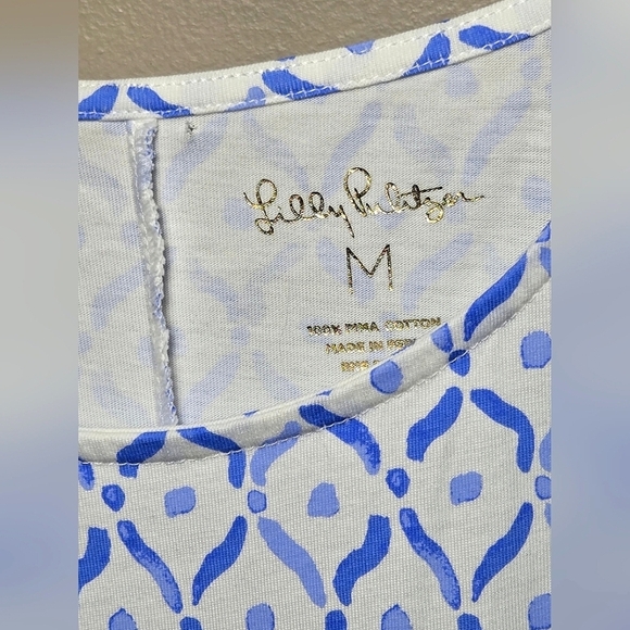 Lilly Pulitzer Luella Sea La Vie Pima Cotton Coastal Resort Midi Dress, Medium - Picture 5 of 5